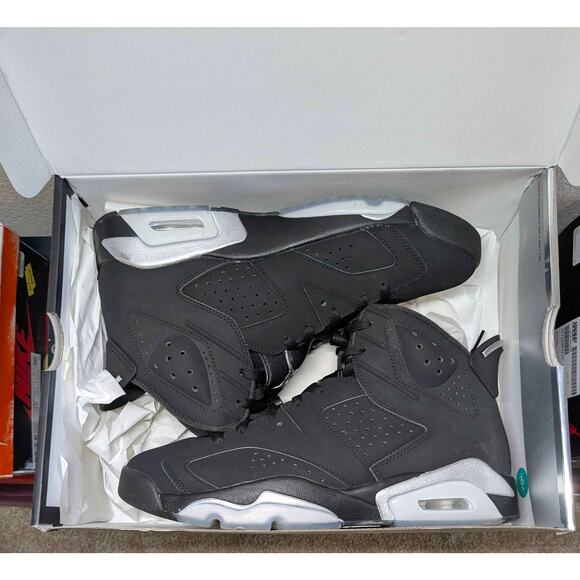 Air Jordan 6 Retro Chrome Metallic Silver Size 10 w/ OG Box